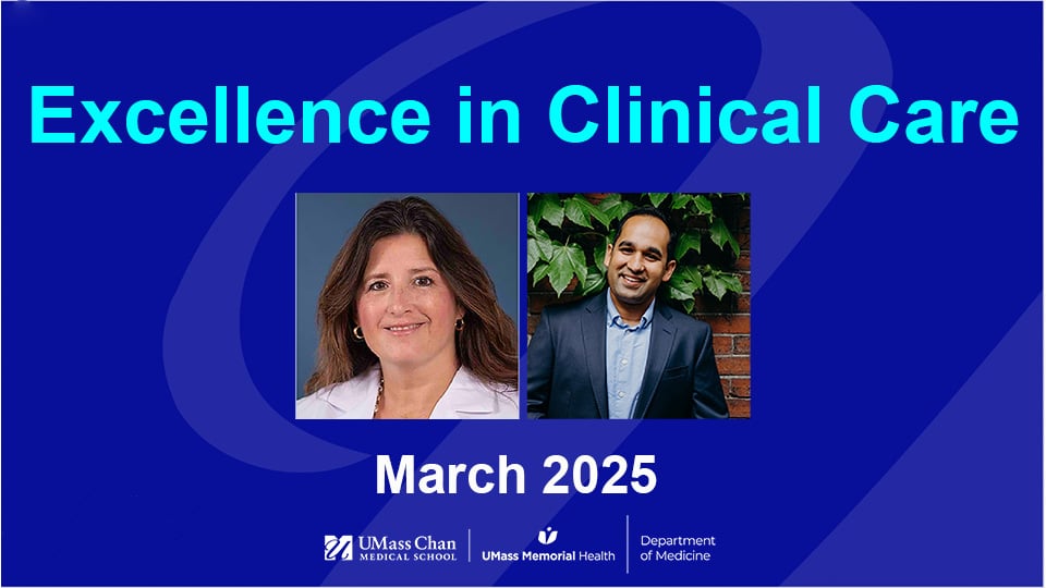  Excellence in Clinical Care, March 2025, image of Drs. Mitchell and Soni