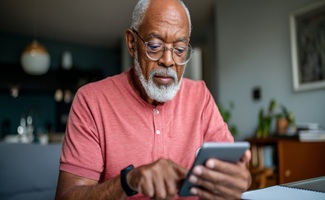  Image of a man using a phone