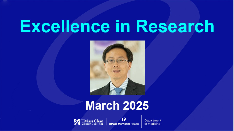  Excellence in Research, March 2025, image of Honghuang Lin, PhD