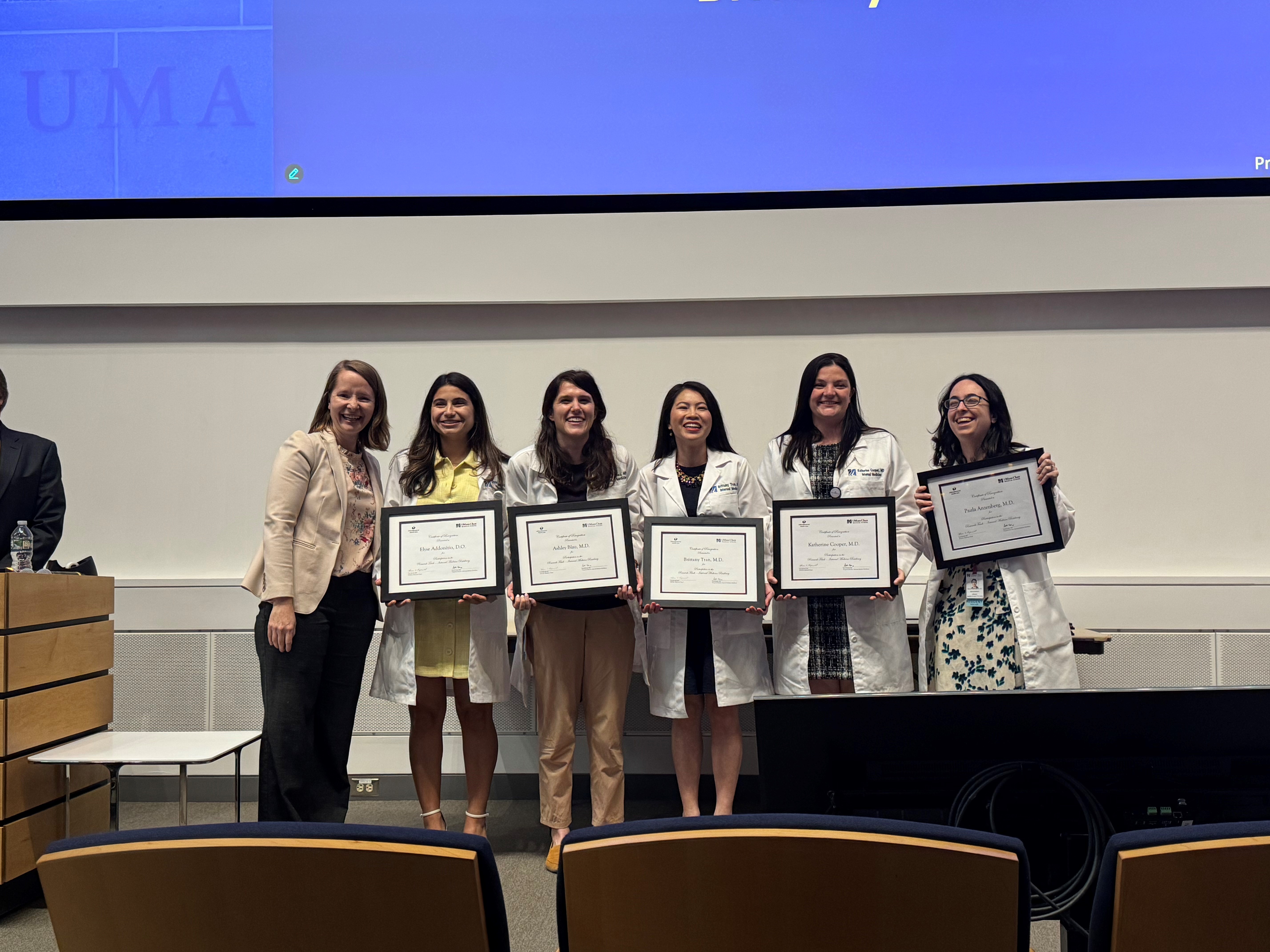 2025 Internal Medicine Residents at Graduation Grand Rounds