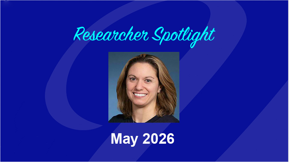  Researcher Spotlight, May 2026, image of Dr. Bazzone