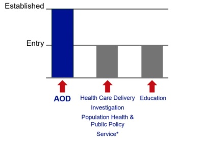 Diagram showing the steps to a promotion status of associate professor