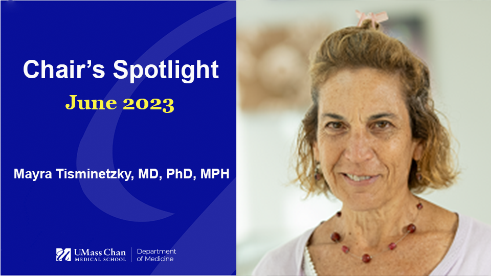 Chair's Spotlight: Mayra Tisminetzky, MD, PhD, MPH