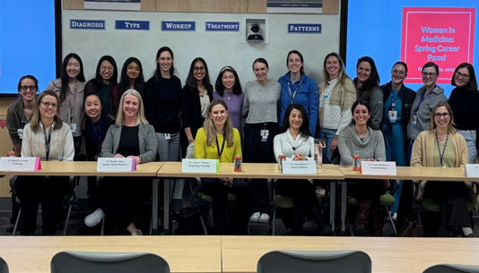 Women in Medicine Spring career panel group photo