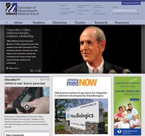New look for UMMS homepage