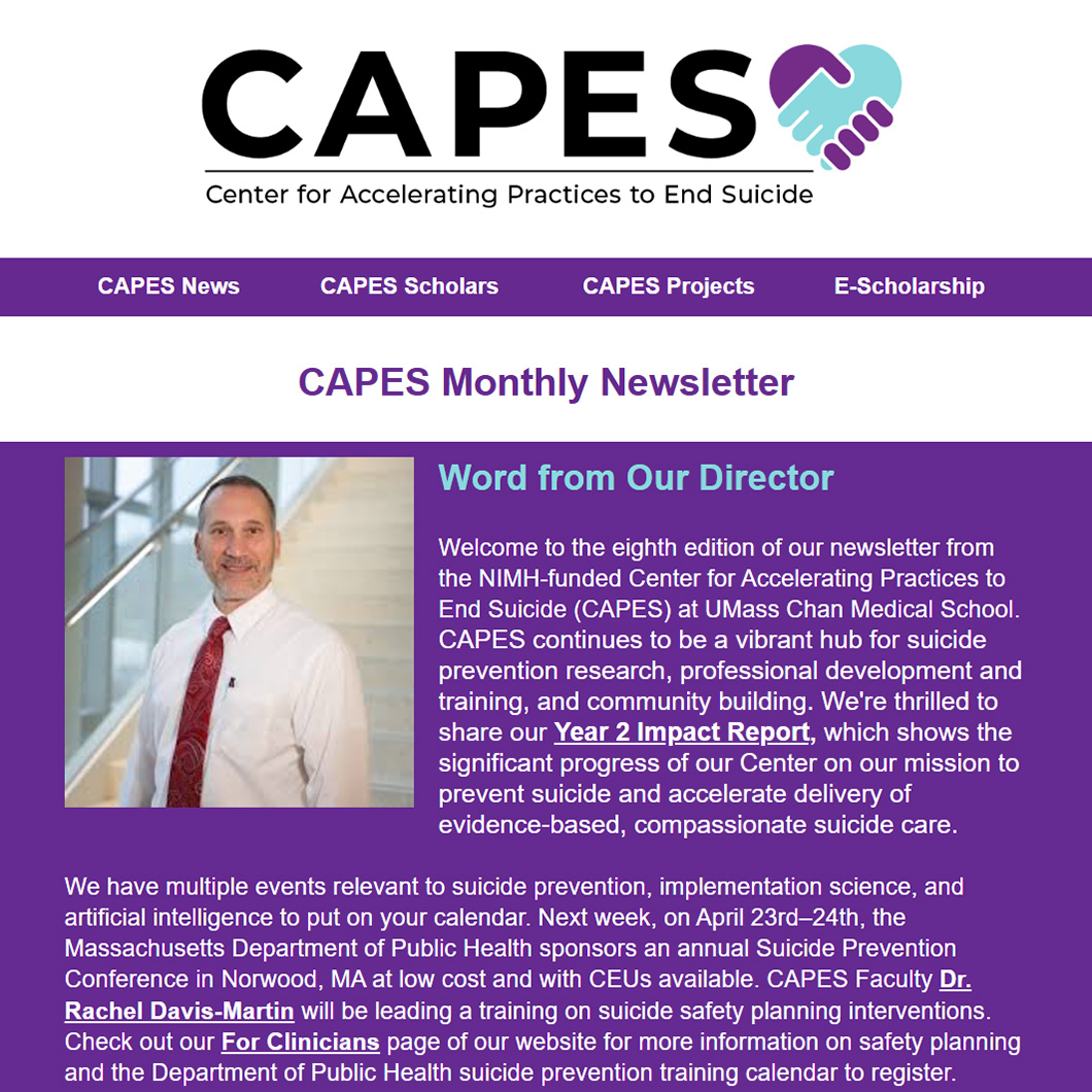 CAPES January 2025 Newsletter Thumbnail