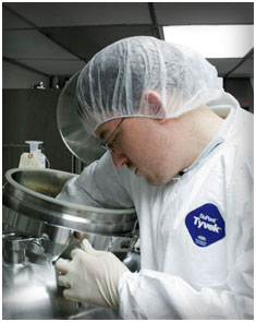 researcher  in lab at work