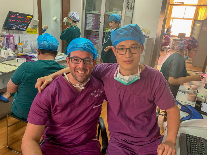 UMass Chan Radiology Resident Derek Chicarilli in China