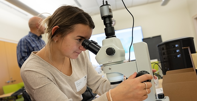 Worcester middle school teachers receive new microscopes to enhance classroom learning