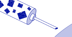 Spike protein mRNA are injected into the body.