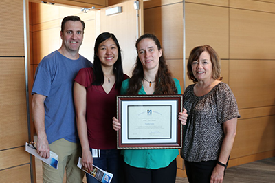 Nomeda and lab members after the Award Ceremony